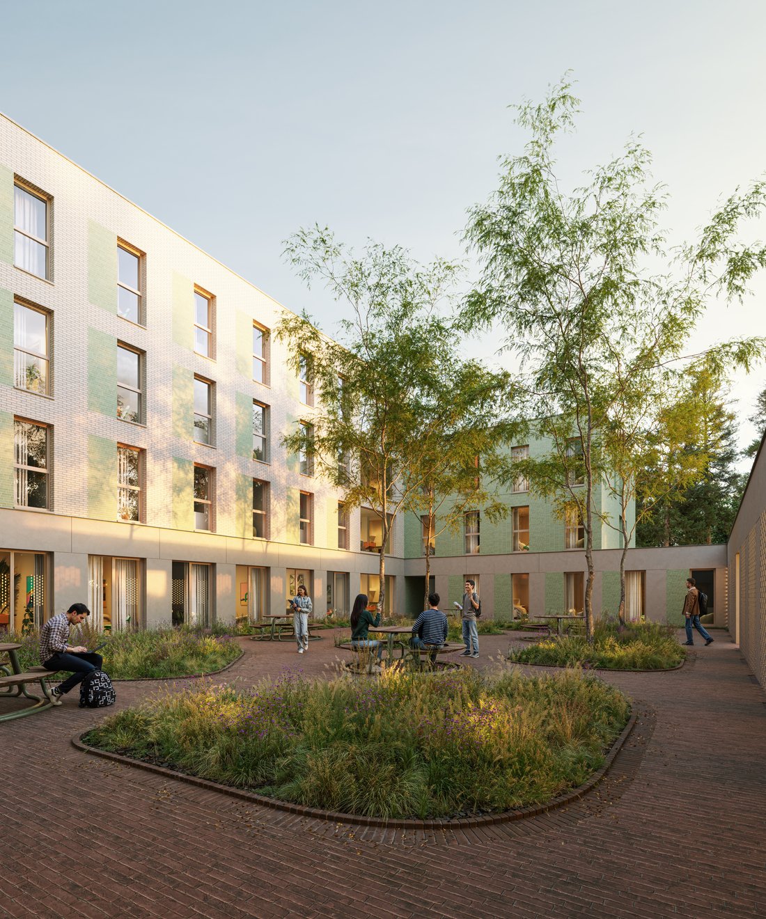 Groene binnentuin