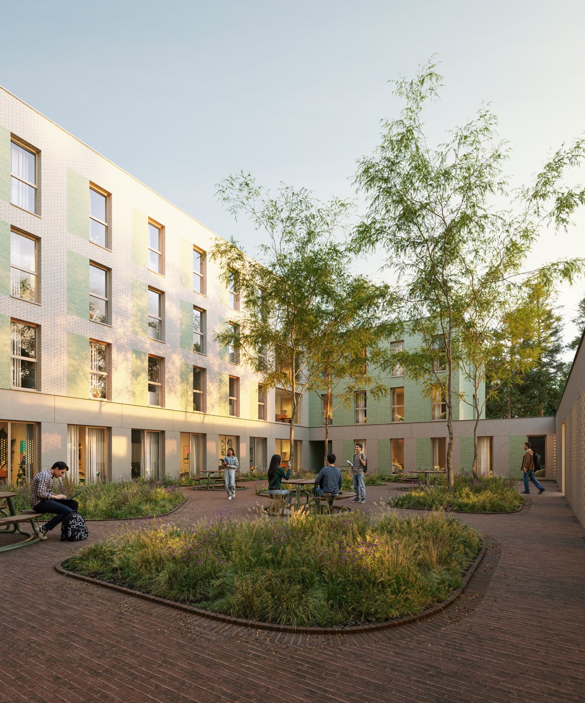 De Steiger, binnentuin render