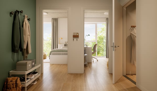 Twin room render
